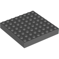 Lego kostka (kostička) 8x8, tmavě modro šedá (4210874)